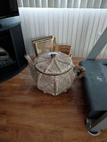 Woven Teapot-Shaped Decorative Container with Baskets and Picture Frames - thumbnail 1 of 5