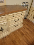 Cream and Wood Dresser with Mirror - thumbnail 6 of 8