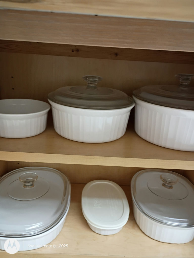 CorningWare White Baking Dish Set with Glass Lids - image 1 of 5