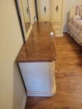Cream and Wood Dresser with Mirror - thumbnail 2 of 8