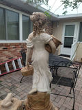 Decorative Garden Fountain with Woman Statue and Frog Figure - thumbnail 5 of 8