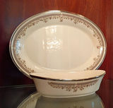 Lenox Lace Point Oval Serving Platter and Vegetable Bowl - thumbnail 1 of 5