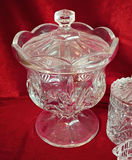 Assorted Cut Glass Decorative Containers and Vase - thumbnail 2 of 5