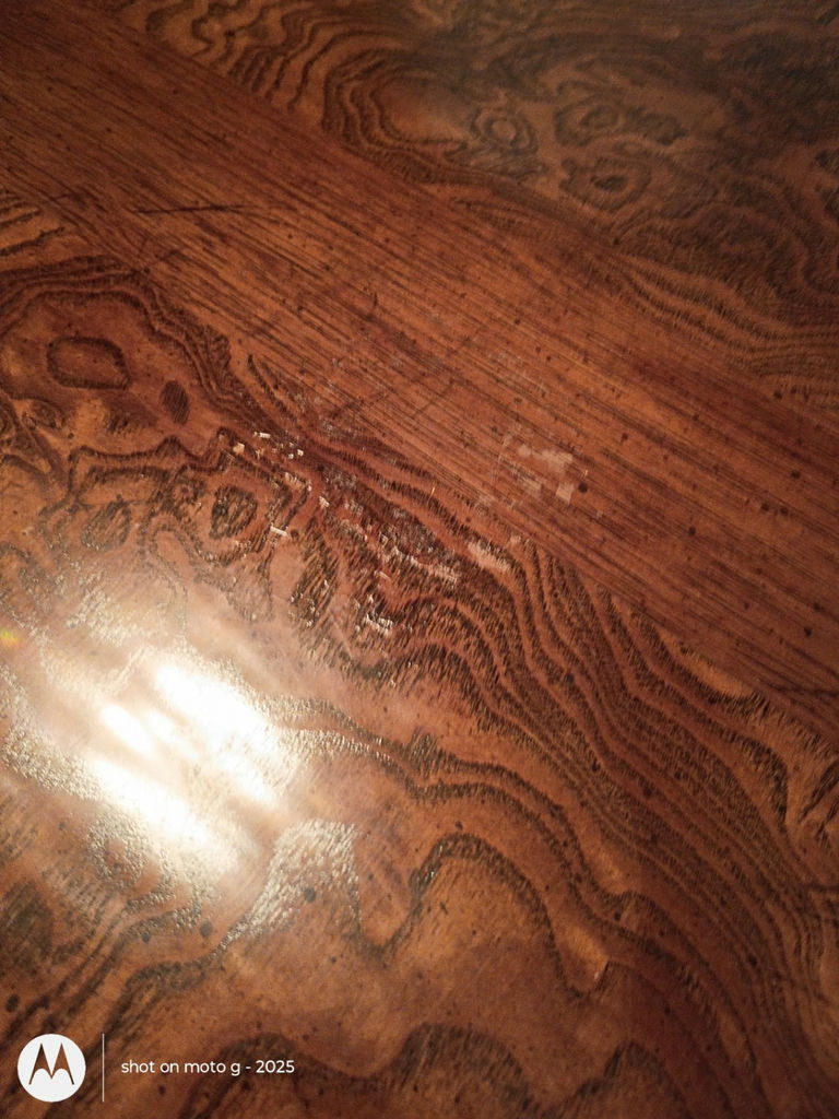 Wood Dining Table and Six Cane-Back Chairs - image 3 of 15