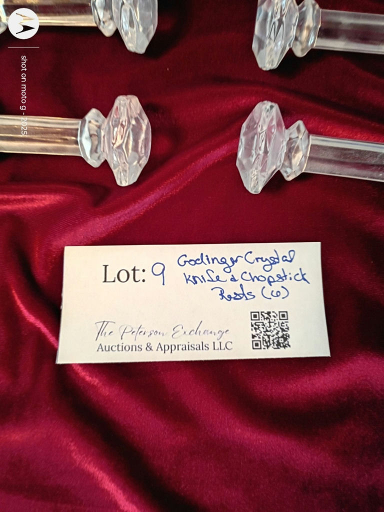 Set of Six Godinger Crystal Knife and Chopstick Rests - image 4 of 4