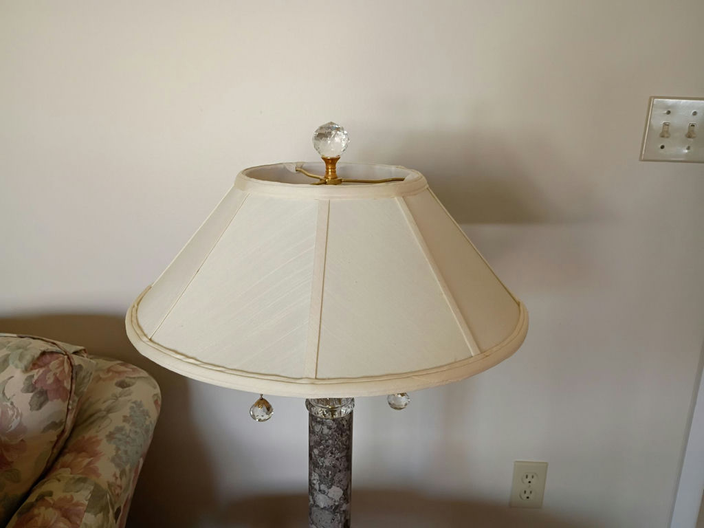 3 Marble and Crystal Table Lamps - image 5 of 10
