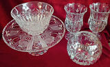 Cut Crystal Serving and Decorative Glassware Set - thumbnail 1 of 7