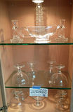 Clear Glass Stemware, Candle Holders, and Serving Dish - thumbnail 1 of 3
