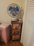 Table Fan, Desk Lamp, and Three-Drawer Storage Cabinet - thumbnail 1 of 5