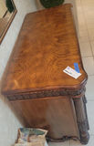 Ornate Three-Drawer Wooden Dresser - thumbnail 4 of 5