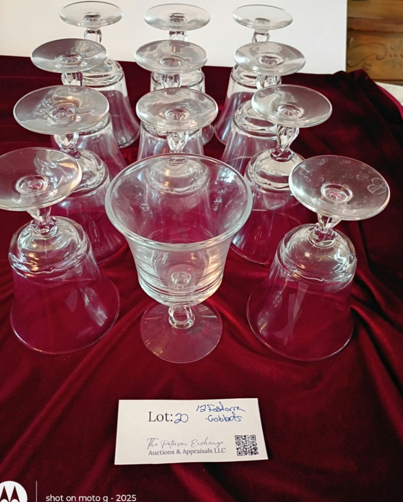 Set of 12 Clear Glass Goblets - image 6 of 9