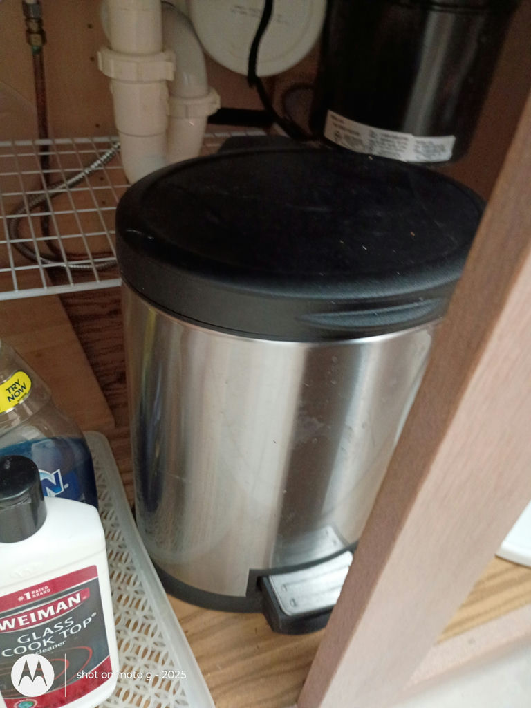 Assorted Cleaning Supplies and Small Trash Can - image 3 of 5