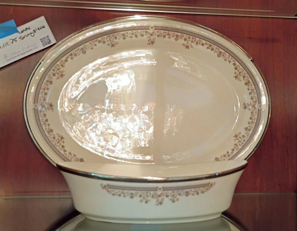 Lenox Lace Point Serving Platter and Casserole Dish - image 1 of 4