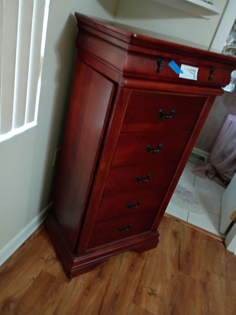 Wooden Jewelry Armoire Chest - image 4 of 8