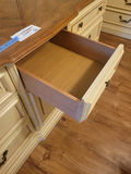 Cream and Wood Dresser with Mirror - thumbnail 7 of 8
