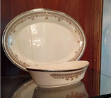 Lenox Lace Point Oval Serving Platter and Vegetable Bowl - thumbnail 2 of 5