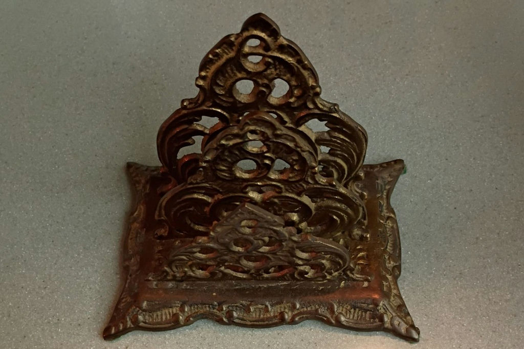 Ornate Cast Metal Letter Holder - image 1 of 4