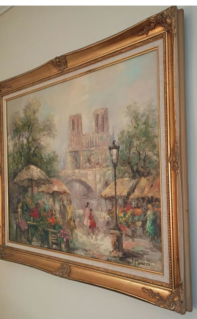 Framed Oil Painting by M. Torrens - image 2 of 10