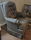 Upholstered Swivel Rocking Armchair - thumbnail 3 of 4