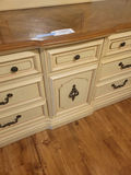 Cream and Wood Dresser with Mirror - thumbnail 5 of 8
