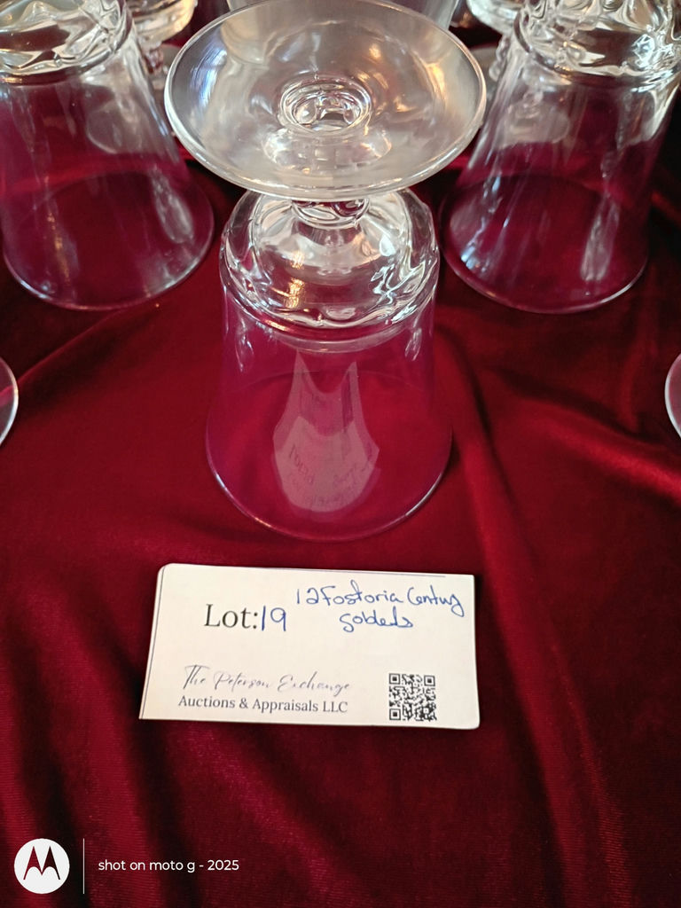 Set of 12 Clear Glass Goblets - image 2 of 9