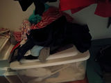 Assorted Women's Clothing and Storage Bins - thumbnail 4 of 9