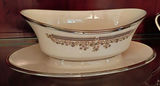 Porcelain Creamer, Gravy Boat with Underplate, and Covered Sugar Bowl - thumbnail 4 of 5