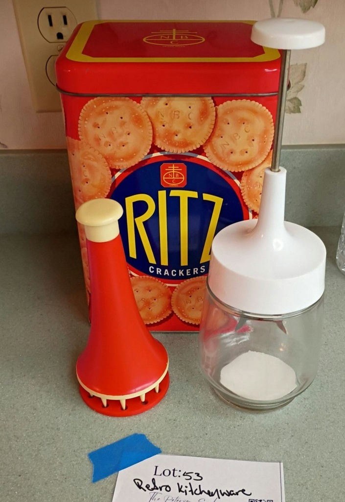 Ritz Crackers Tin and Retro Kitchen Gadgets - image 1 of 4
