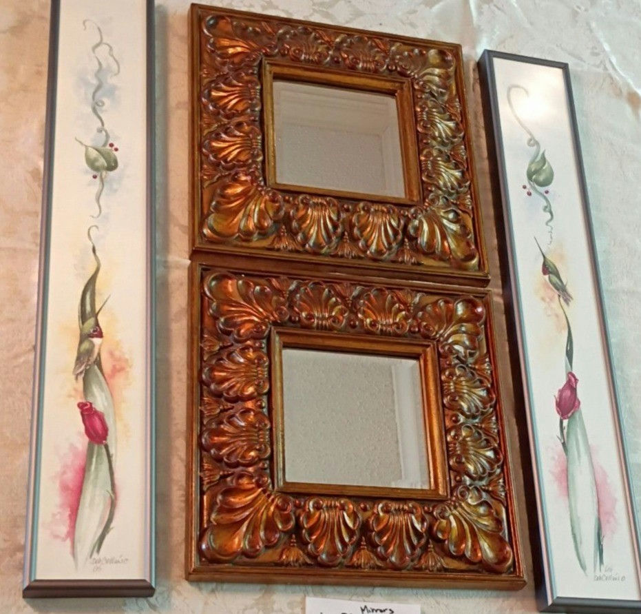Decorative Wall Mirrors and Floral Framed Prints - image 1 of 4