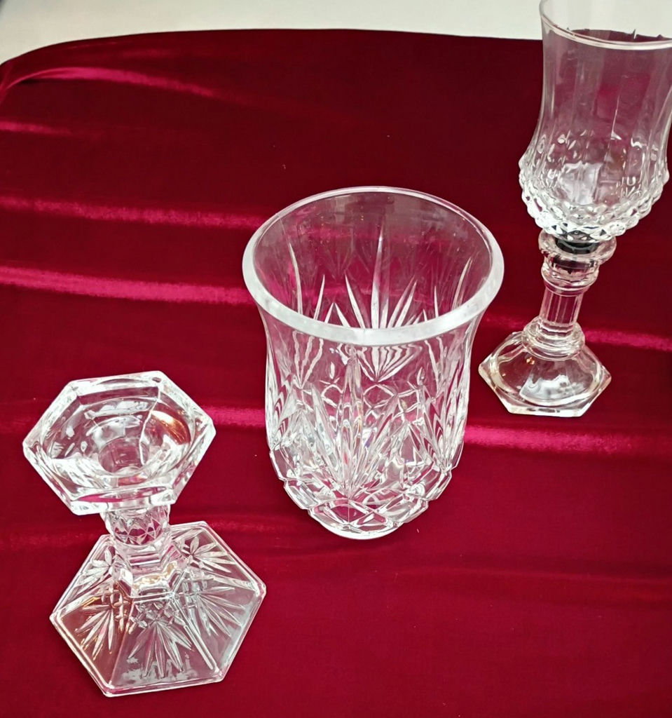 Assorted Cut Glass Decorative Tableware Pieces - image 2 of 4