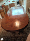 Wood Dining Table and Six Cane-Back Chairs - thumbnail 13 of 15