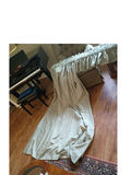 Set of Long Beige Curtains - thumbnail 3 of 5