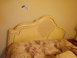 Full Size Bed with Headboard and Floral Bedding - thumbnail 2 of 3