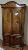Wood Armoire Cabinet with Shelves and Drawers - thumbnail 1 of 5