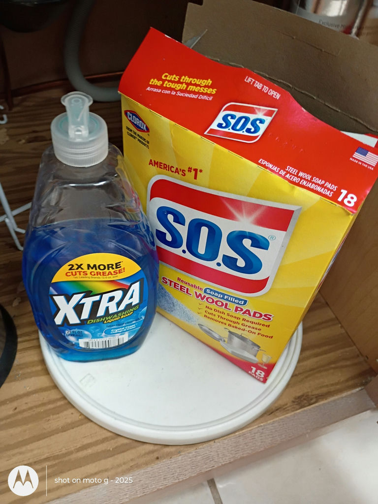 Assorted Cleaning Supplies and Small Trash Can - image 4 of 5