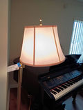 Brass Floor Lamp with White Shade - thumbnail 4 of 5