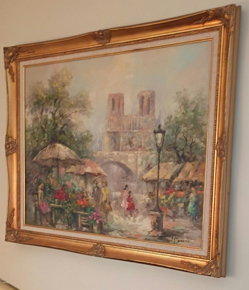Framed Oil Painting by M. Torrens - image 1 of 10