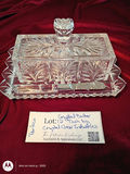 Crystal Butter Dish with Tray and Spreaders - thumbnail 1 of 3