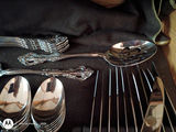 Ornate Silver-Tone Flatware Set - thumbnail 7 of 10