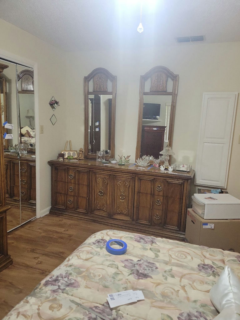 Wooden Dresser with Dual Mirrors - image 1 of 5
