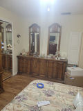 Wooden Dresser with Dual Mirrors - thumbnail 1 of 5