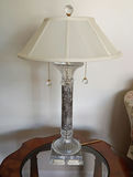 3 Marble and Crystal Table Lamps - thumbnail 9 of 10