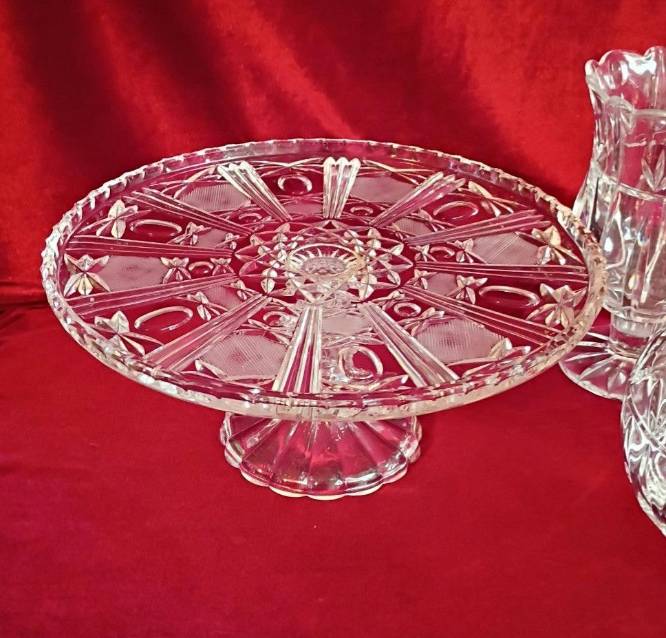 Cut Crystal Serving and Decorative Glassware Set - image 2 of 7