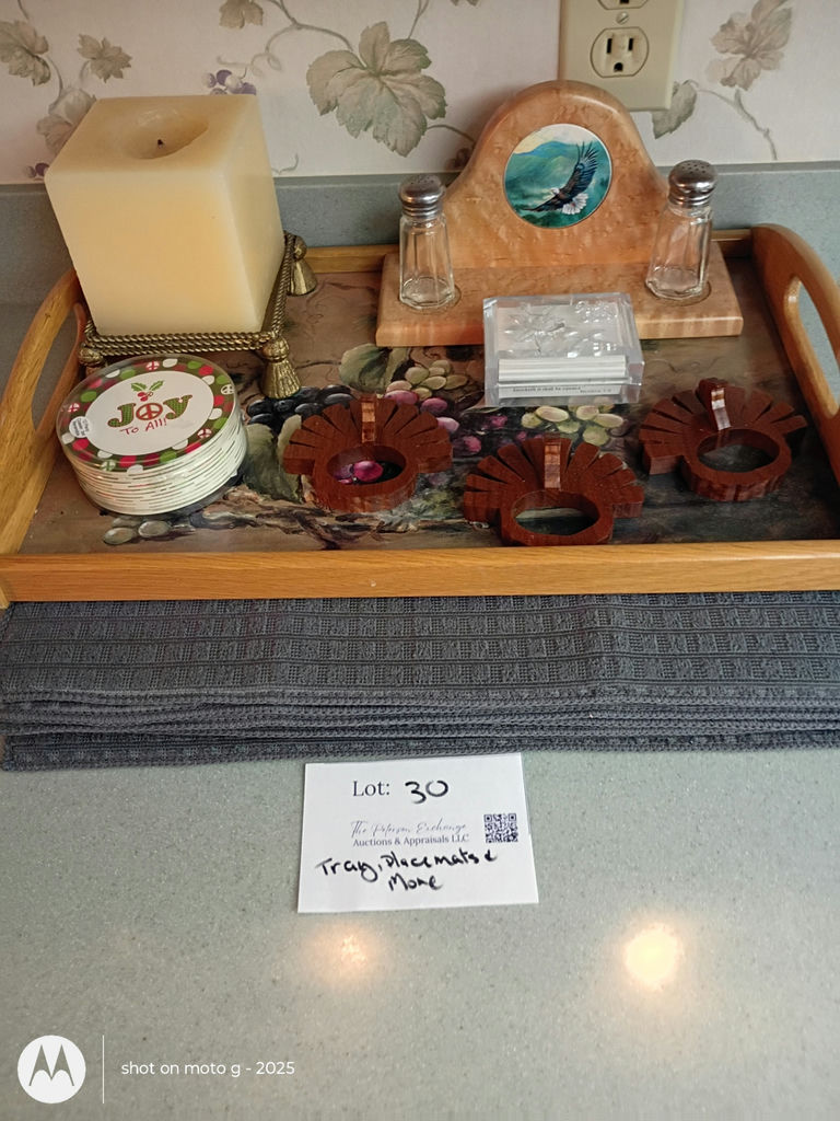 Decorative Serving Tray, Placemats, and Assorted Table Accessories - image 1 of 5
