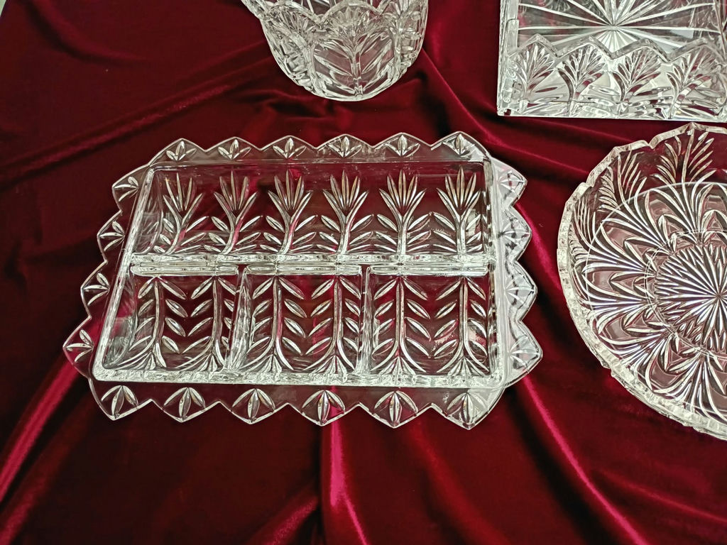 Assorted Cut Glass Serving Dishes and Basket - image 2 of 4