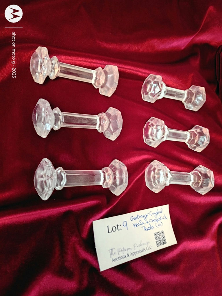 Set of Six Godinger Crystal Knife and Chopstick Rests - image 3 of 4