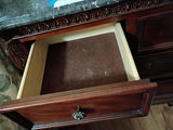 Wooden Nightstand with Marble Top - thumbnail 3 of 4