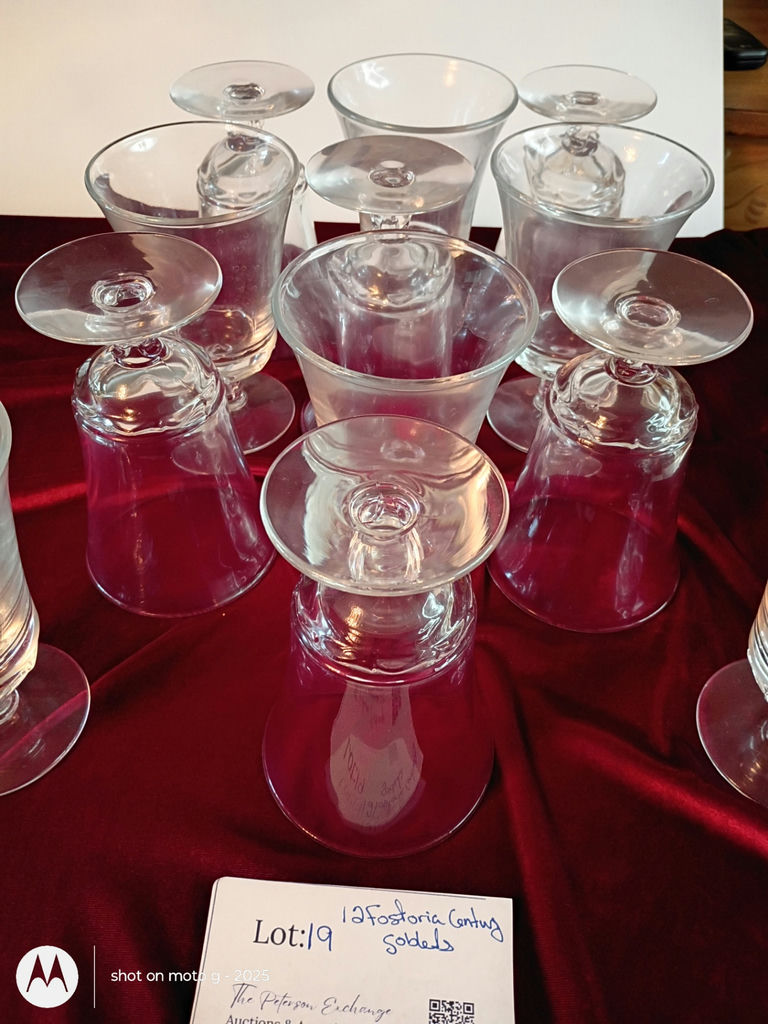 Set of 12 Clear Glass Goblets - image 1 of 9