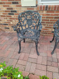 Ornate Metal Patio Bench and Chair - thumbnail 3 of 4