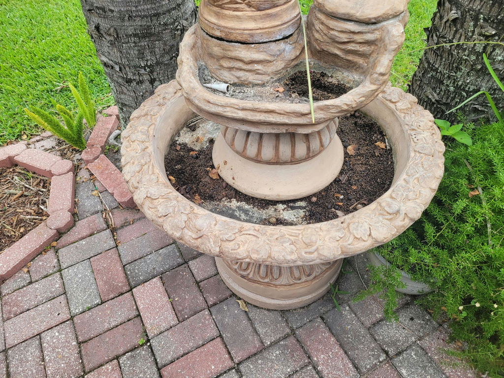 Decorative Garden Fountain with Woman Statue and Frog Figure - image 3 of 8